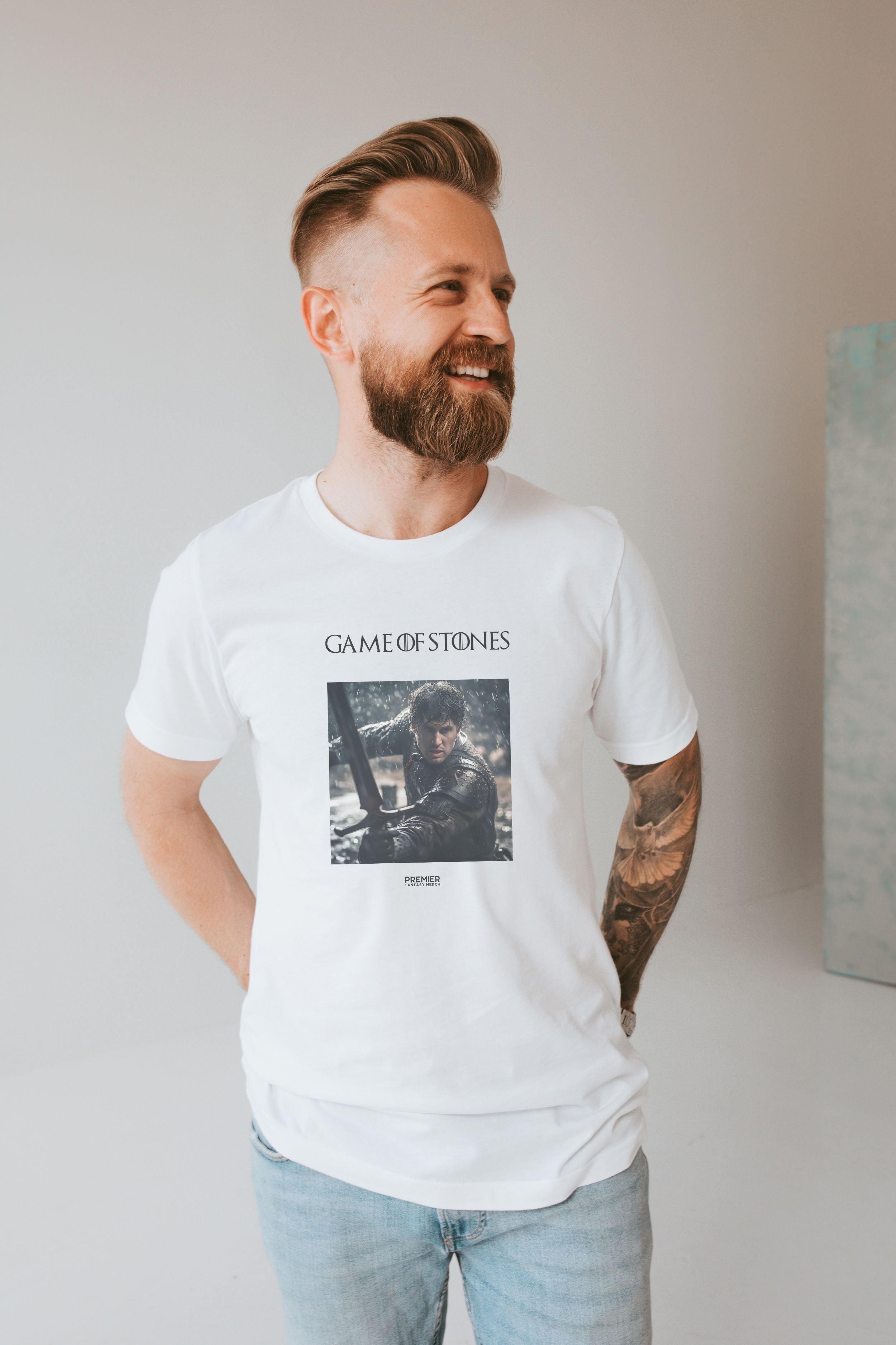 Game of Stones Tee (Combat - Bespoke Font)