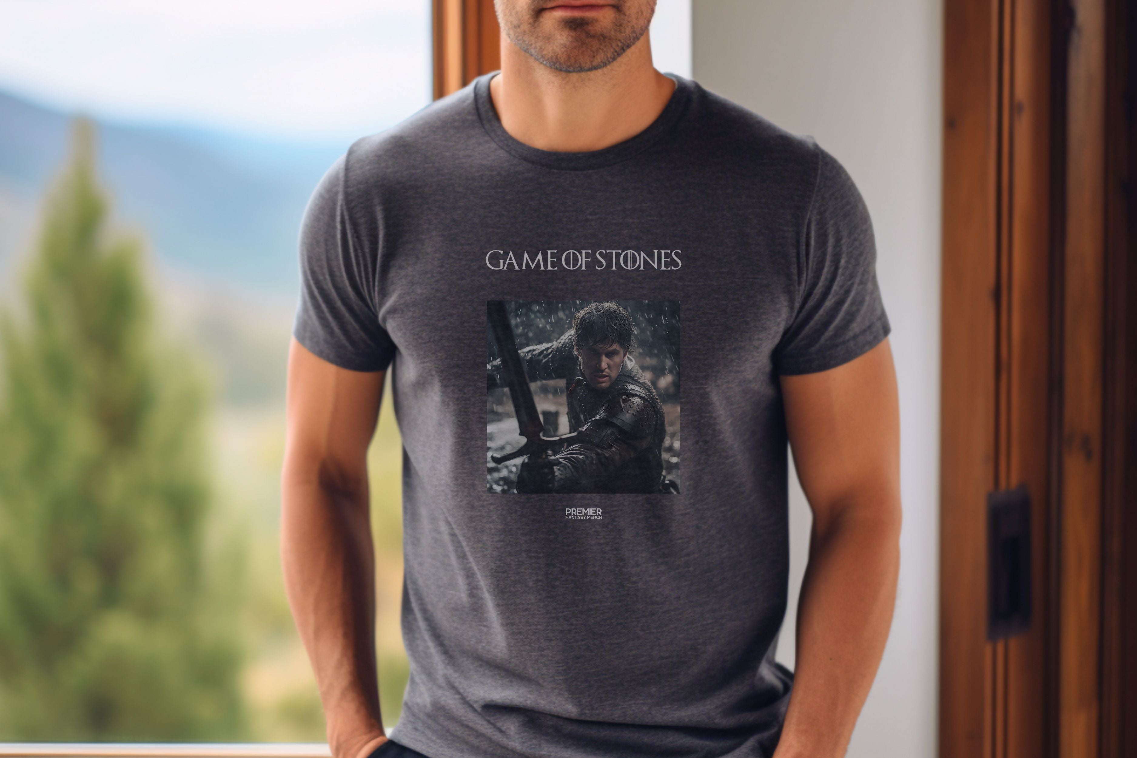 Game of Stones Tee (Combat - Bespoke Font)