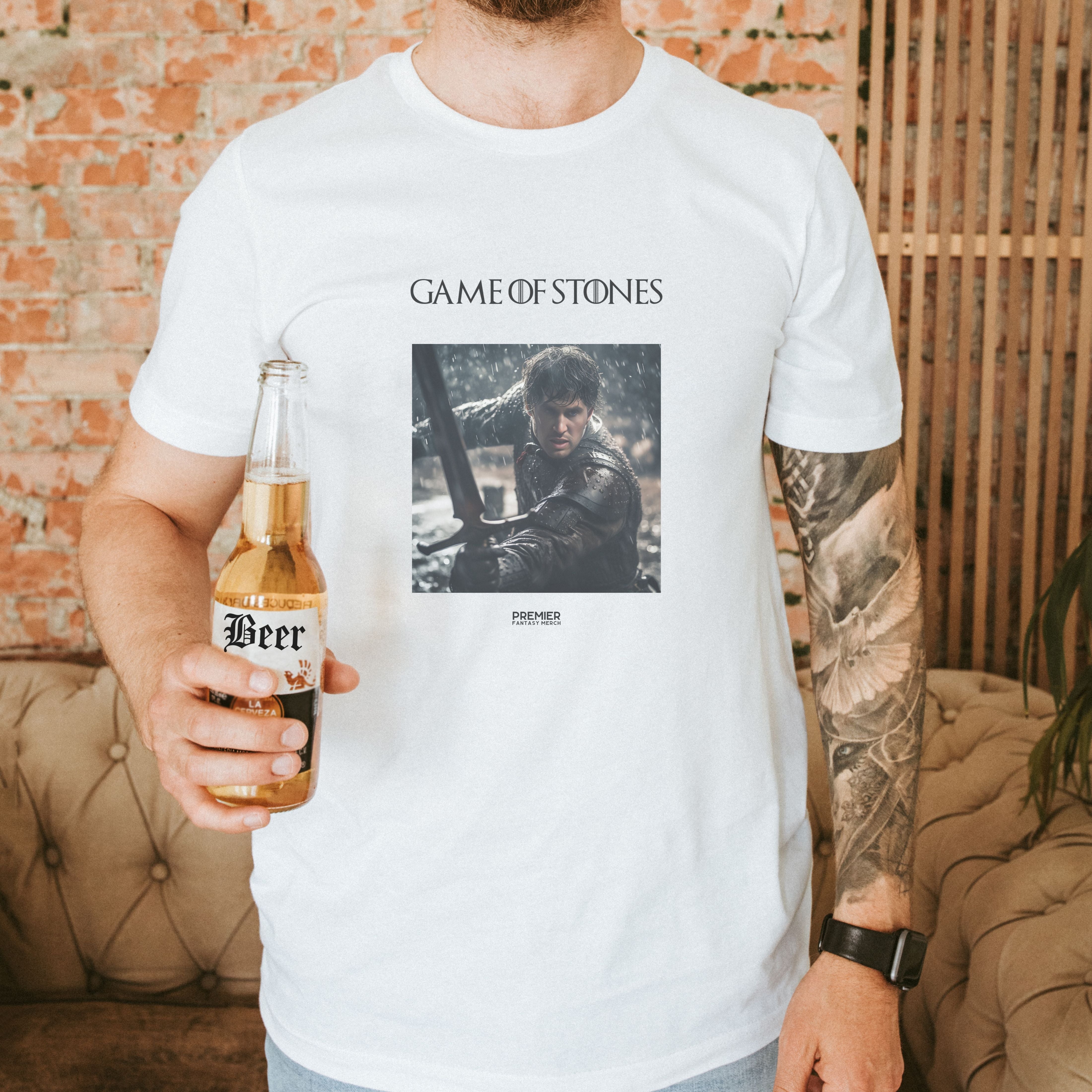 Game of Stones Tee (Combat - Bespoke Font)