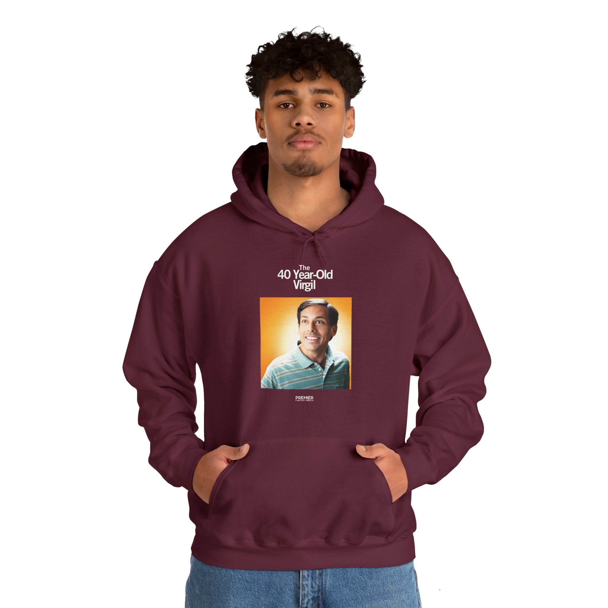 The 40 Year-Old Virgil Hoodie (Bespoke Font)